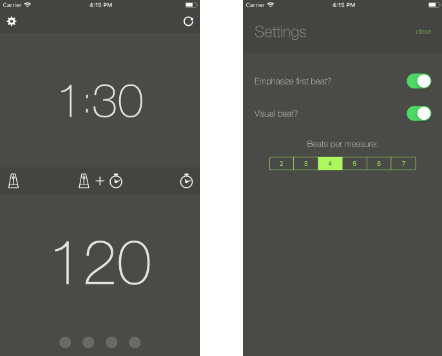 Timetronome iOS application